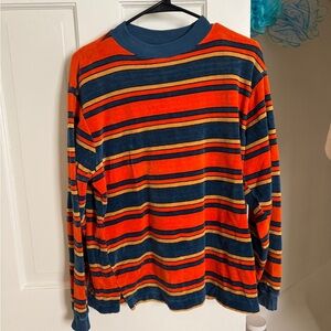 Orange and Blue Long Sleeve Jacket